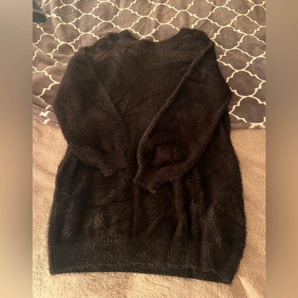 Fluffy sweater dress!
